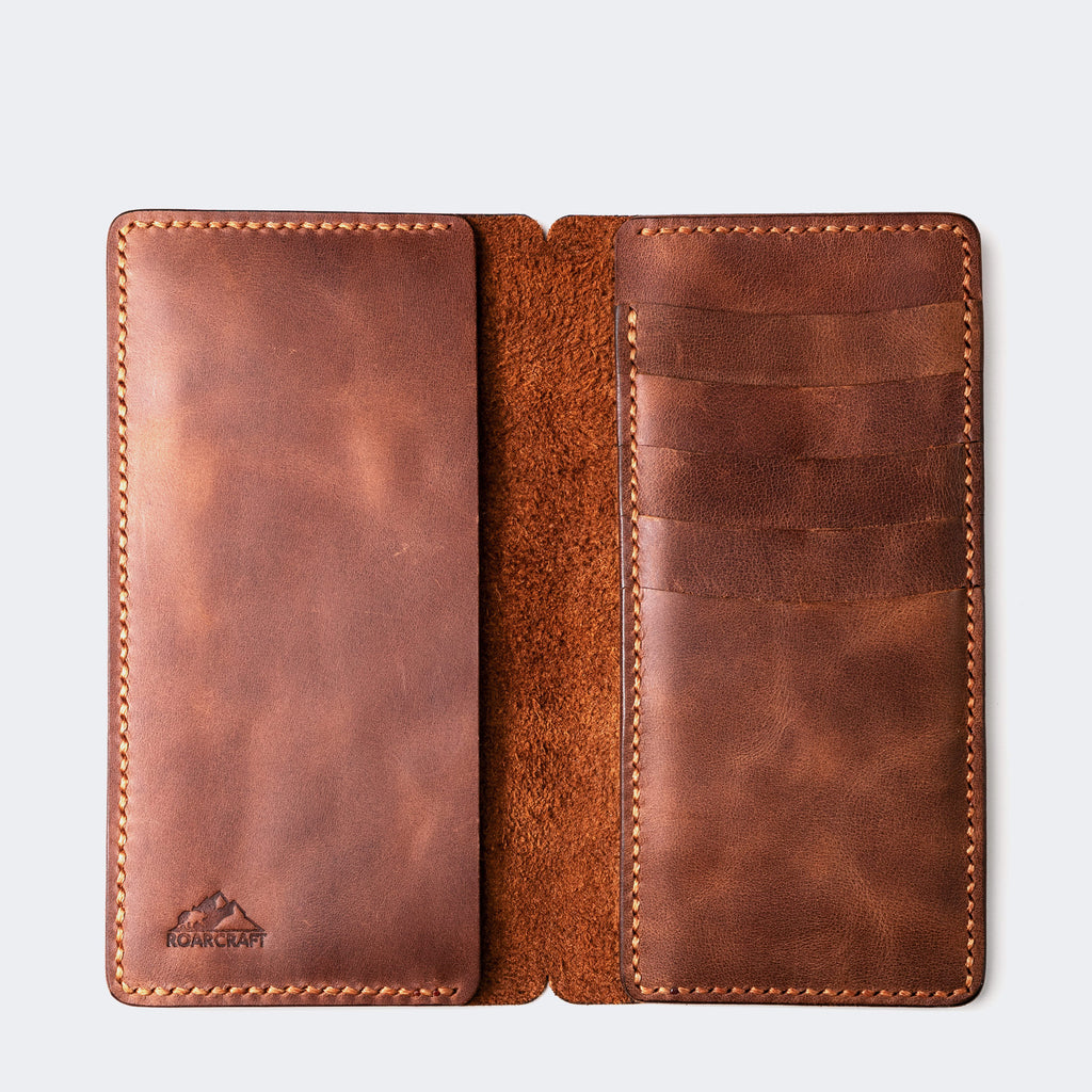 iPhone Leather Wallet Case Leather Phone Wallet – Roarcraft AU