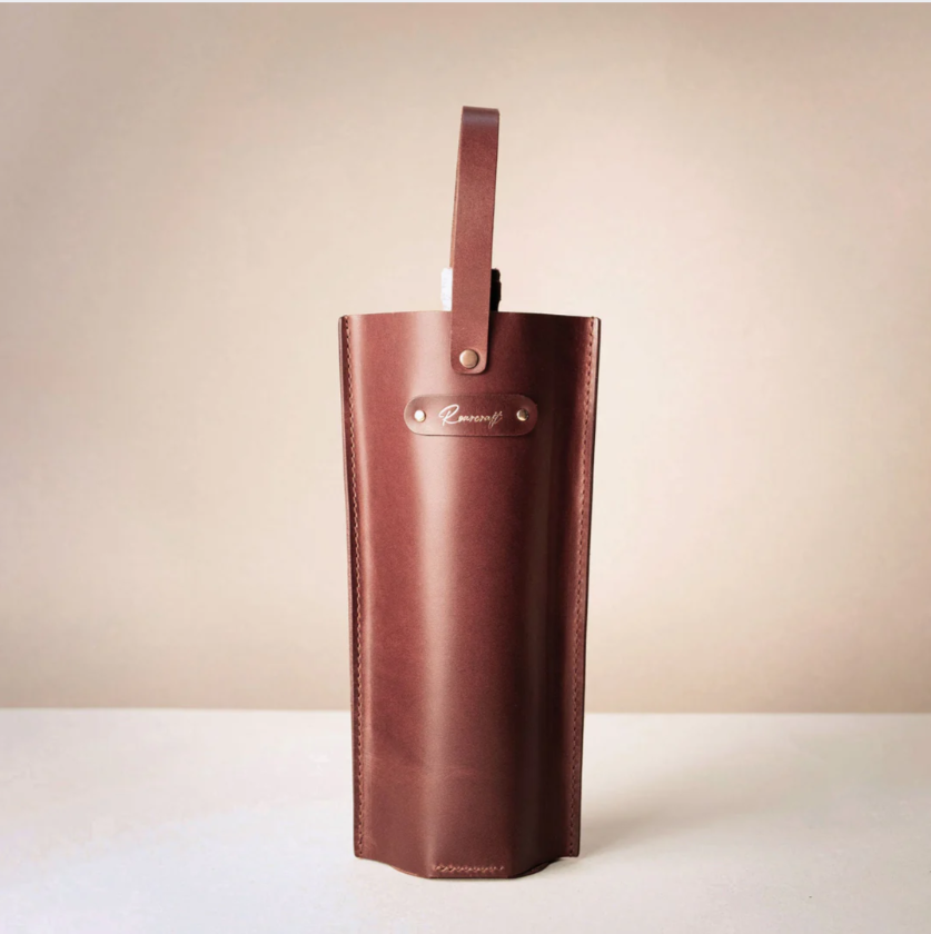 Leather Wine Bottle Carrier