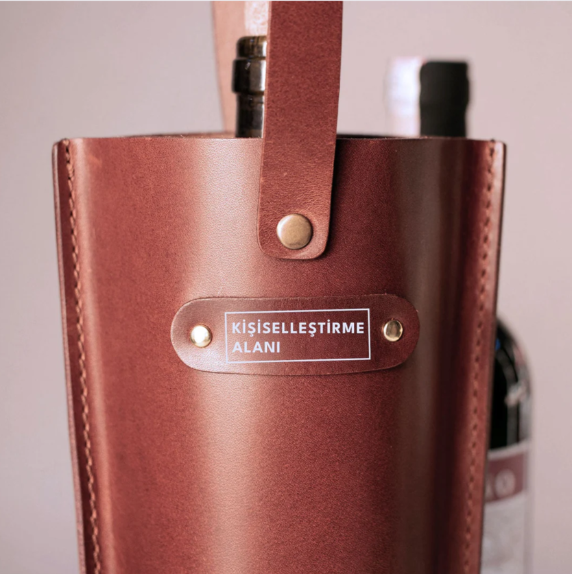 Leather Wine Bottle Carrier