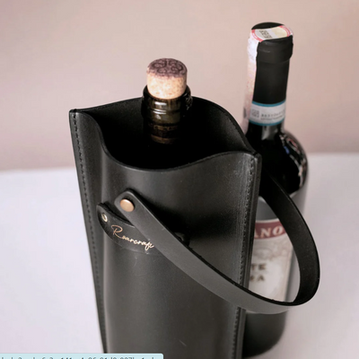 Leather Wine Bottle Carrier
