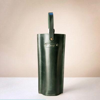 Leather Wine Bottle Carrier