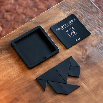 Leather Tangram Puzzle Set