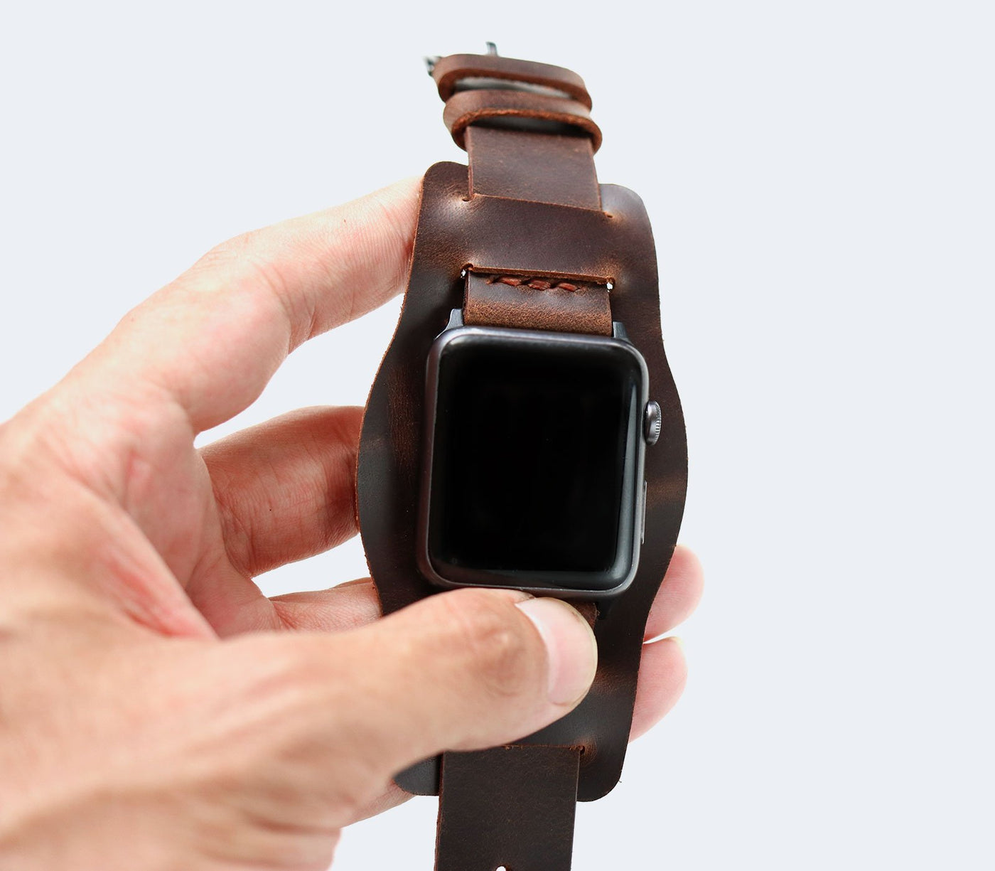 (NEW) Apple Watch Bund Strap - Antique Brown