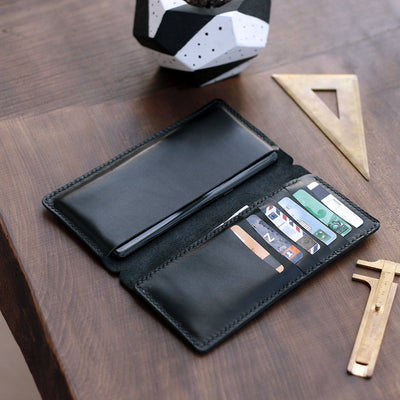 iPhone Leather Wallet Case - Tripolis by Roarcraft