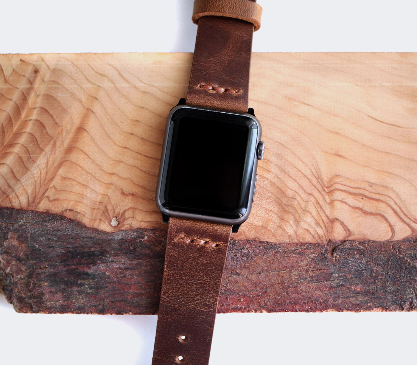 Apple Watch Leather Strap - Antique Brown