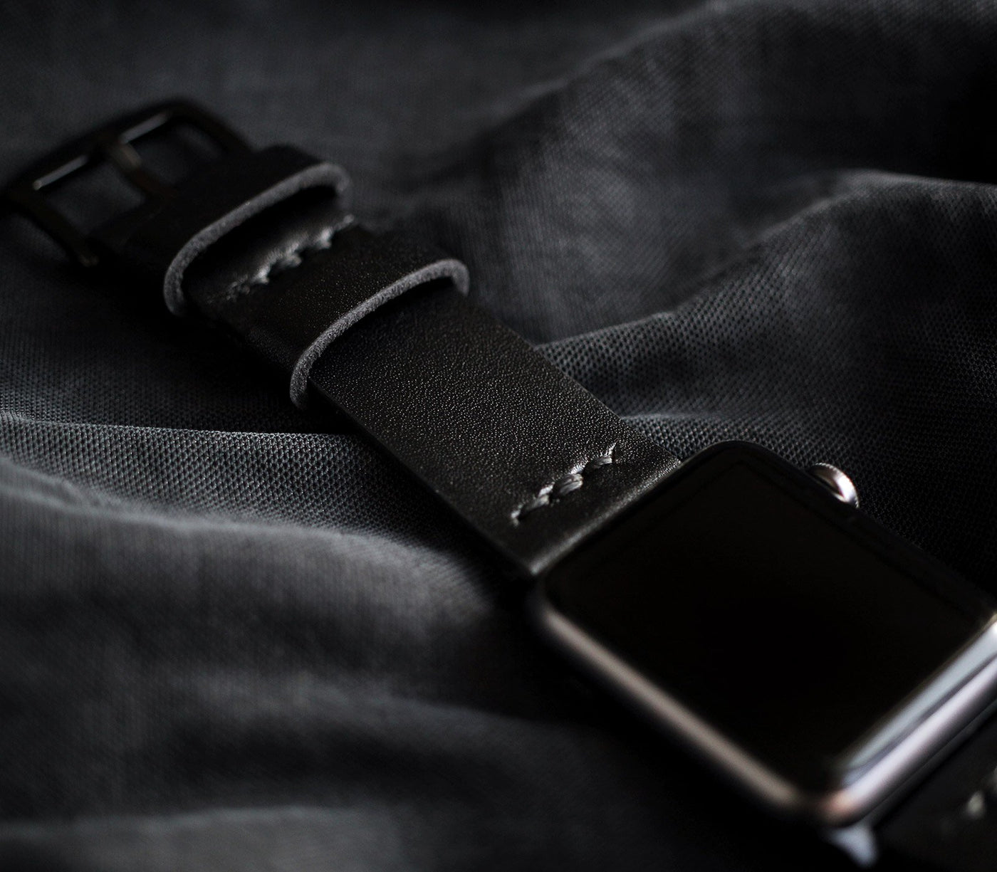 Apple Watch Leather Strap - Black